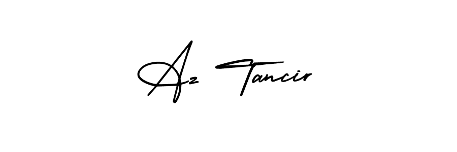 Az Tancir stylish signature style. Best Handwritten Sign (AmerikaSignatureDemo-Regular) for my name. Handwritten Signature Collection Ideas for my name Az Tancir. Az Tancir signature style 3 images and pictures png