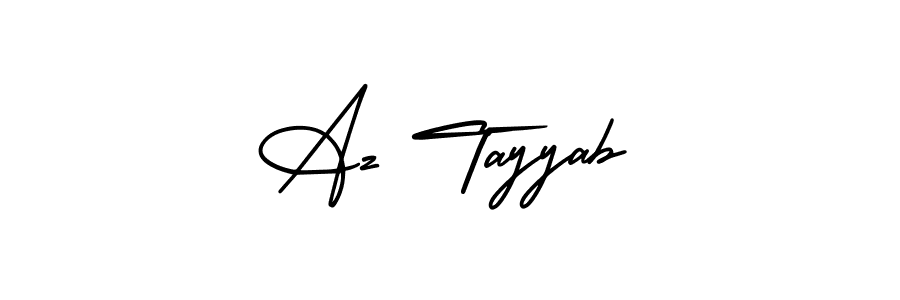 Make a beautiful signature design for name Az Tayyab. With this signature (AmerikaSignatureDemo-Regular) style, you can create a handwritten signature for free. Az Tayyab signature style 3 images and pictures png
