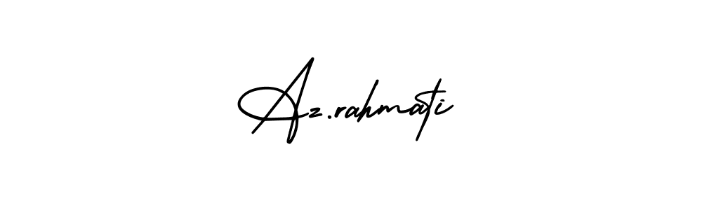 Create a beautiful signature design for name Az.rahmati. With this signature (AmerikaSignatureDemo-Regular) fonts, you can make a handwritten signature for free. Az.rahmati signature style 3 images and pictures png