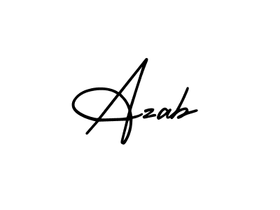 Also You can easily find your signature by using the search form. We will create Azab name handwritten signature images for you free of cost using AmerikaSignatureDemo-Regular sign style. Azab signature style 3 images and pictures png