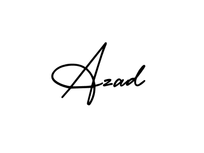 It looks lik you need a new signature style for name Azad. Design unique handwritten (AmerikaSignatureDemo-Regular) signature with our free signature maker in just a few clicks. Azad signature style 3 images and pictures png
