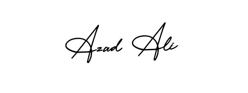 Azad Ali stylish signature style. Best Handwritten Sign (AmerikaSignatureDemo-Regular) for my name. Handwritten Signature Collection Ideas for my name Azad Ali. Azad Ali signature style 3 images and pictures png