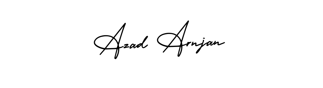 Make a short Azad Arnjan signature style. Manage your documents anywhere anytime using AmerikaSignatureDemo-Regular. Create and add eSignatures, submit forms, share and send files easily. Azad Arnjan signature style 3 images and pictures png