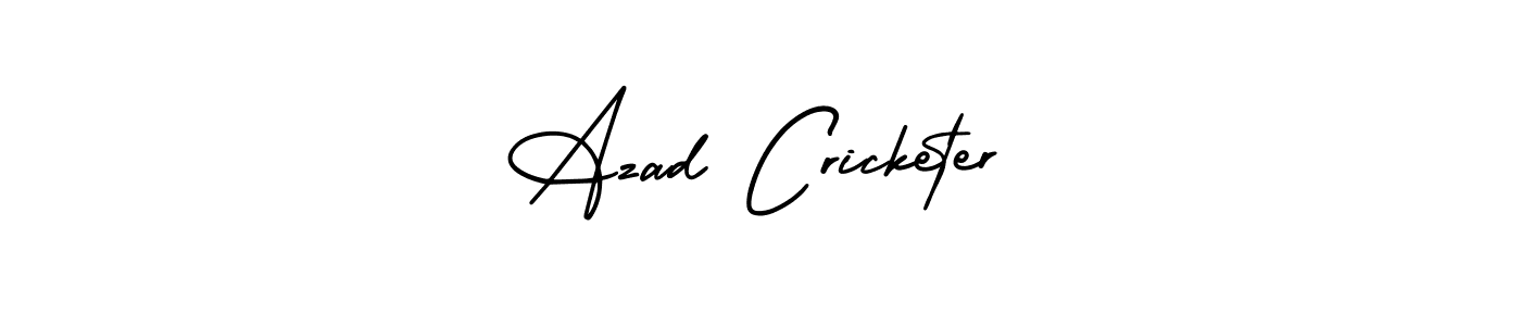 Create a beautiful signature design for name Azad Cricketer. With this signature (AmerikaSignatureDemo-Regular) fonts, you can make a handwritten signature for free. Azad Cricketer signature style 3 images and pictures png