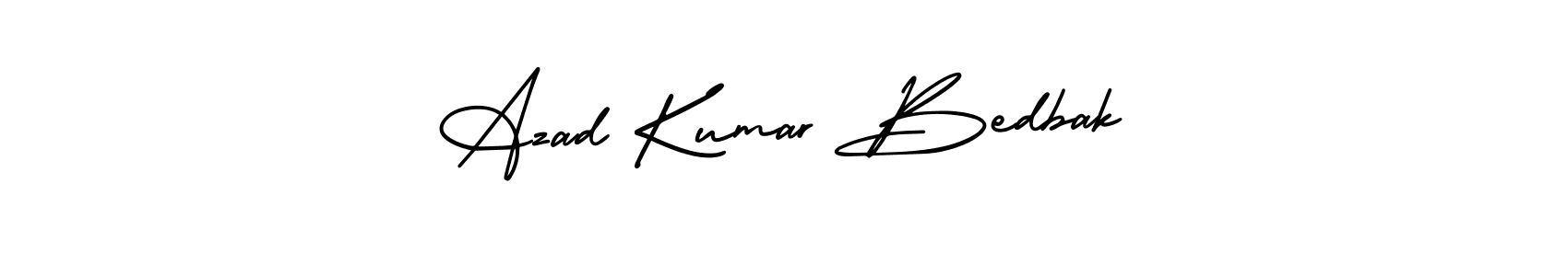 It looks lik you need a new signature style for name Azad Kumar Bedbak. Design unique handwritten (AmerikaSignatureDemo-Regular) signature with our free signature maker in just a few clicks. Azad Kumar Bedbak signature style 3 images and pictures png