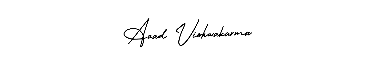 How to make Azad Vishwakarma signature? AmerikaSignatureDemo-Regular is a professional autograph style. Create handwritten signature for Azad Vishwakarma name. Azad Vishwakarma signature style 3 images and pictures png