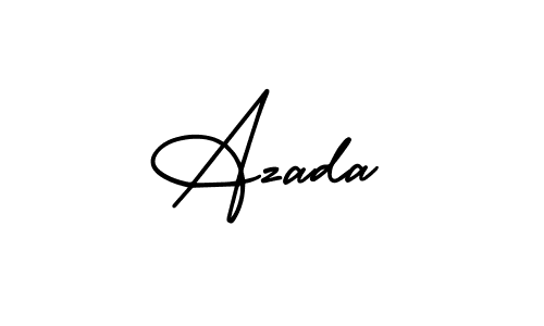 Make a beautiful signature design for name Azada. With this signature (AmerikaSignatureDemo-Regular) style, you can create a handwritten signature for free. Azada signature style 3 images and pictures png