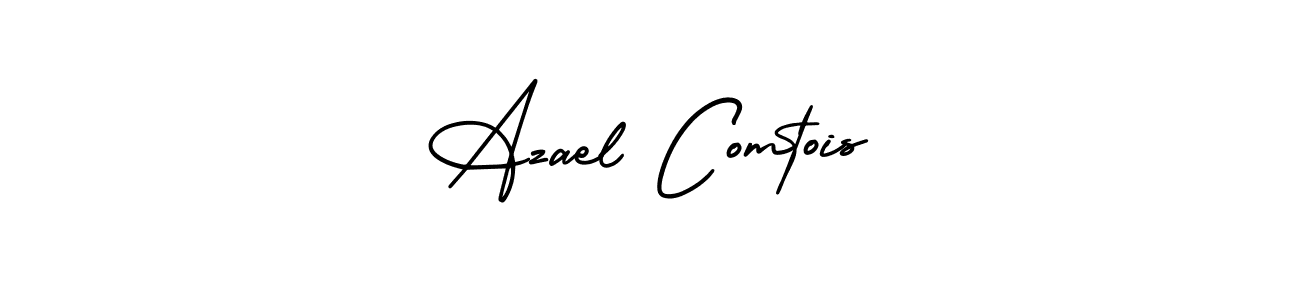 Design your own signature with our free online signature maker. With this signature software, you can create a handwritten (AmerikaSignatureDemo-Regular) signature for name Azael Comtois. Azael Comtois signature style 3 images and pictures png
