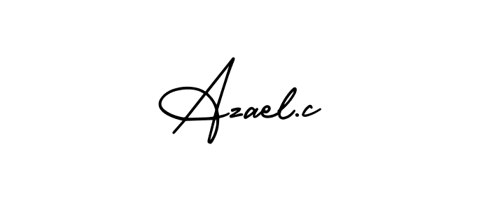 How to make Azael.c signature? AmerikaSignatureDemo-Regular is a professional autograph style. Create handwritten signature for Azael.c name. Azael.c signature style 3 images and pictures png