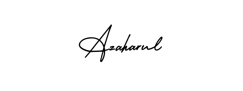 Azaharul stylish signature style. Best Handwritten Sign (AmerikaSignatureDemo-Regular) for my name. Handwritten Signature Collection Ideas for my name Azaharul. Azaharul signature style 3 images and pictures png