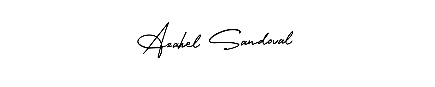 Make a beautiful signature design for name Azahel Sandoval. Use this online signature maker to create a handwritten signature for free. Azahel Sandoval signature style 3 images and pictures png