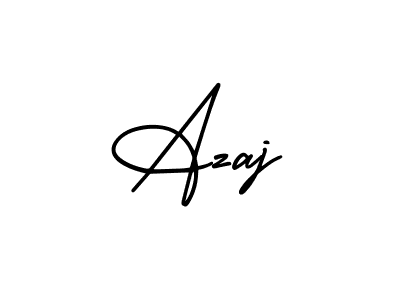 How to make Azaj signature? AmerikaSignatureDemo-Regular is a professional autograph style. Create handwritten signature for Azaj name. Azaj signature style 3 images and pictures png