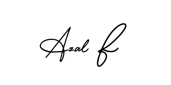 Make a beautiful signature design for name Azal F. Use this online signature maker to create a handwritten signature for free. Azal F signature style 3 images and pictures png