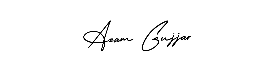 Similarly AmerikaSignatureDemo-Regular is the best handwritten signature design. Signature creator online .You can use it as an online autograph creator for name Azam Gujjar. Azam Gujjar signature style 3 images and pictures png