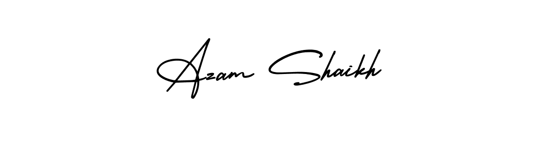 Also You can easily find your signature by using the search form. We will create Azam Shaikh name handwritten signature images for you free of cost using AmerikaSignatureDemo-Regular sign style. Azam Shaikh signature style 3 images and pictures png