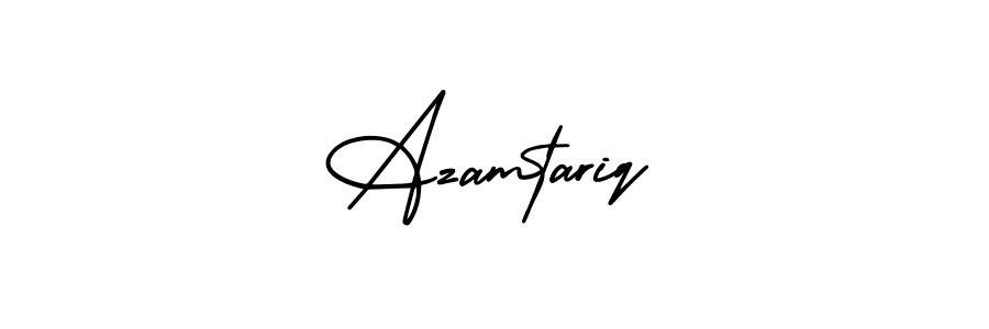 Design your own signature with our free online signature maker. With this signature software, you can create a handwritten (AmerikaSignatureDemo-Regular) signature for name Azamtariq. Azamtariq signature style 3 images and pictures png