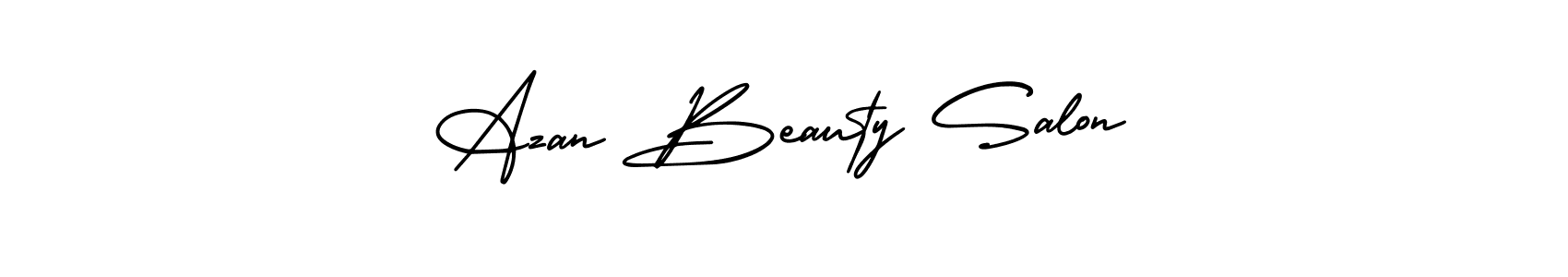 Make a beautiful signature design for name Azan Beauty Salon. With this signature (AmerikaSignatureDemo-Regular) style, you can create a handwritten signature for free. Azan Beauty Salon signature style 3 images and pictures png