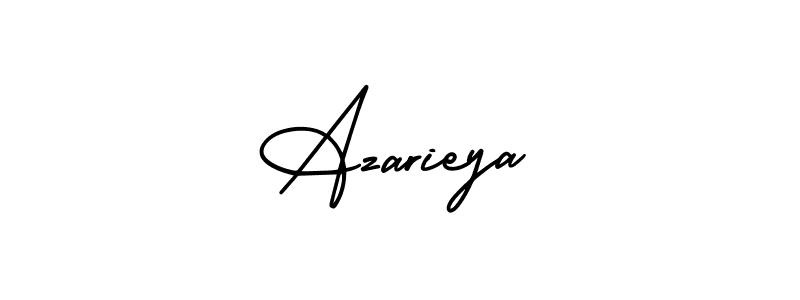 Create a beautiful signature design for name Azarieya. With this signature (AmerikaSignatureDemo-Regular) fonts, you can make a handwritten signature for free. Azarieya signature style 3 images and pictures png