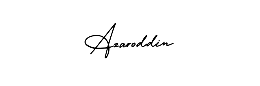 The best way (AmerikaSignatureDemo-Regular) to make a short signature is to pick only two or three words in your name. The name Azaroddin include a total of six letters. For converting this name. Azaroddin signature style 3 images and pictures png