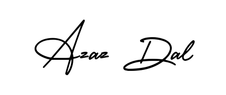 Generate high-definition signature styles for Azaz Dal. The AmerikaSignatureDemo-Regular typeface ensures crisp legibility and sophisticated design. Azaz Dal signature style 3 images and pictures png