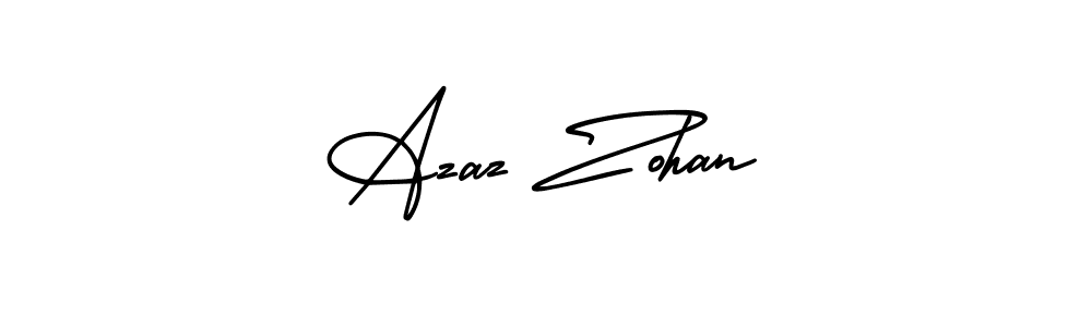 How to make Azaz Zohan name signature. Use AmerikaSignatureDemo-Regular style for creating short signs online. This is the latest handwritten sign. Azaz Zohan signature style 3 images and pictures png