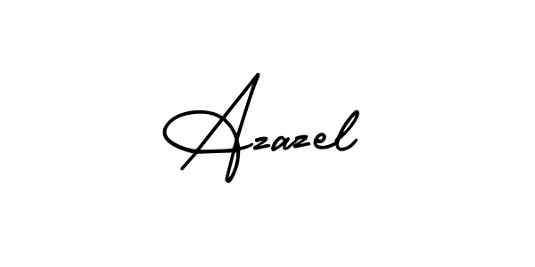 This is the best signature style for the Azazel name. Also you like these signature font (AmerikaSignatureDemo-Regular). Mix name signature. Azazel signature style 3 images and pictures png