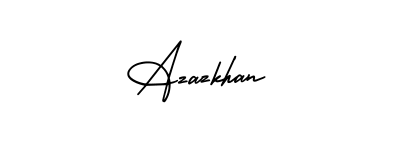 Make a beautiful signature design for name Azazkhan. Use this online signature maker to create a handwritten signature for free. Azazkhan signature style 3 images and pictures png