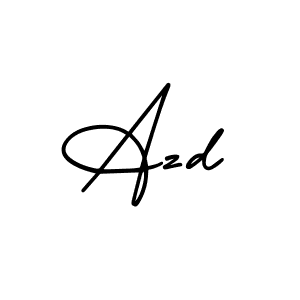 Design your own signature with our free online signature maker. With this signature software, you can create a handwritten (AmerikaSignatureDemo-Regular) signature for name Azd. Azd signature style 3 images and pictures png