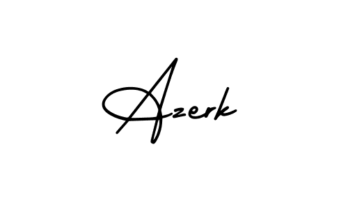 Design your own signature with our free online signature maker. With this signature software, you can create a handwritten (AmerikaSignatureDemo-Regular) signature for name Azerk. Azerk signature style 3 images and pictures png