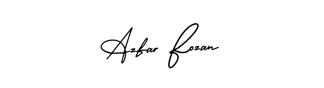 Best and Professional Signature Style for Azfar Fozan. AmerikaSignatureDemo-Regular Best Signature Style Collection. Azfar Fozan signature style 3 images and pictures png