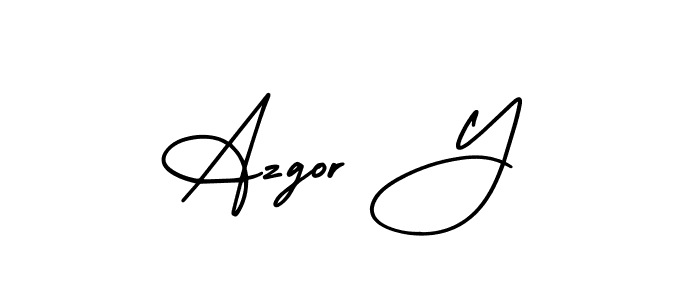 if you are searching for the best signature style for your name Azgor Y. so please give up your signature search. here we have designed multiple signature styles  using AmerikaSignatureDemo-Regular. Azgor Y signature style 3 images and pictures png
