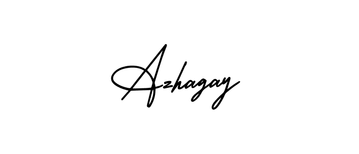 Create a beautiful signature design for name Azhagay. With this signature (AmerikaSignatureDemo-Regular) fonts, you can make a handwritten signature for free. Azhagay signature style 3 images and pictures png