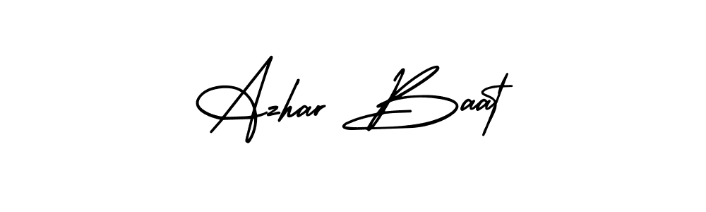You can use this online signature creator to create a handwritten signature for the name Azhar Baat. This is the best online autograph maker. Azhar Baat signature style 3 images and pictures png