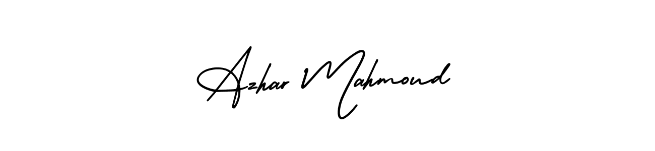 It looks lik you need a new signature style for name Azhar Mahmoud. Design unique handwritten (AmerikaSignatureDemo-Regular) signature with our free signature maker in just a few clicks. Azhar Mahmoud signature style 3 images and pictures png