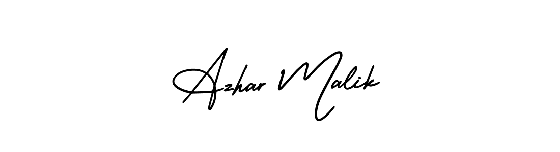 Make a beautiful signature design for name Azhar Malik. With this signature (AmerikaSignatureDemo-Regular) style, you can create a handwritten signature for free. Azhar Malik signature style 3 images and pictures png