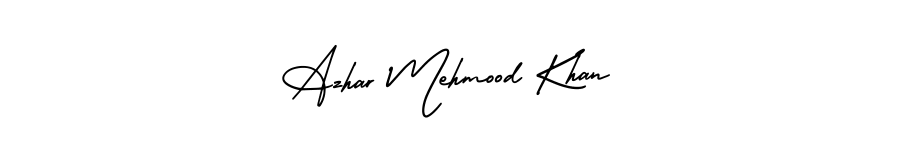 Make a beautiful signature design for name Azhar Mehmood Khan. Use this online signature maker to create a handwritten signature for free. Azhar Mehmood Khan signature style 3 images and pictures png