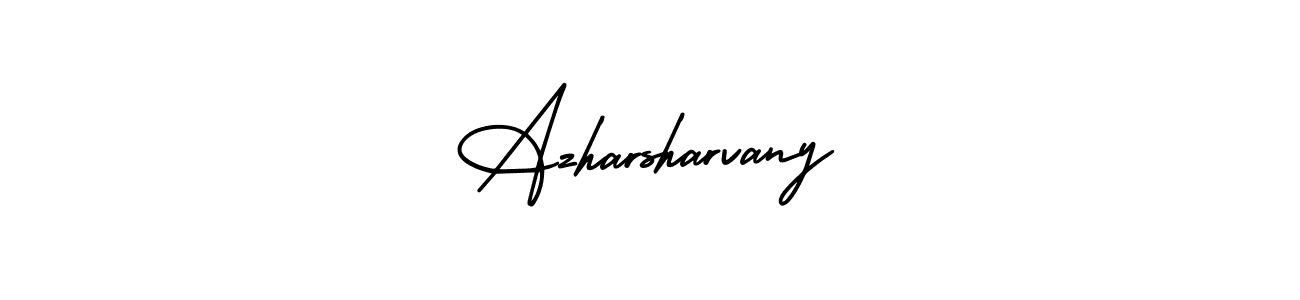 It looks lik you need a new signature style for name Azharsharvany. Design unique handwritten (AmerikaSignatureDemo-Regular) signature with our free signature maker in just a few clicks. Azharsharvany signature style 3 images and pictures png