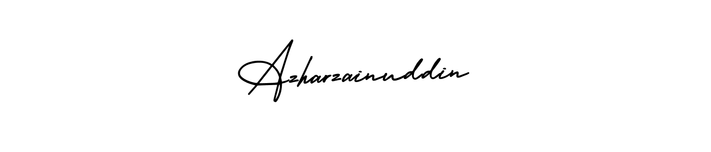 The best way (AmerikaSignatureDemo-Regular) to make a short signature is to pick only two or three words in your name. The name Azharzainuddin include a total of six letters. For converting this name. Azharzainuddin signature style 3 images and pictures png