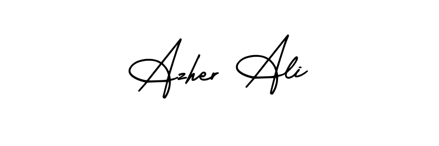 This is the best signature style for the Azher Ali name. Also you like these signature font (AmerikaSignatureDemo-Regular). Mix name signature. Azher Ali signature style 3 images and pictures png