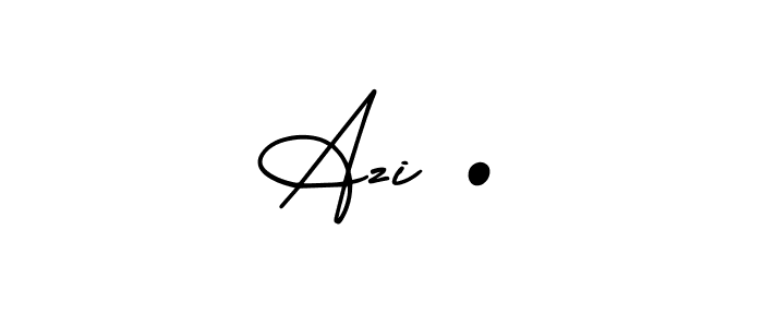 Create a beautiful signature design for name Azi •. With this signature (AmerikaSignatureDemo-Regular) fonts, you can make a handwritten signature for free. Azi • signature style 3 images and pictures png