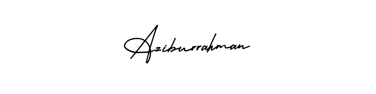 It looks lik you need a new signature style for name Aziburrahman. Design unique handwritten (AmerikaSignatureDemo-Regular) signature with our free signature maker in just a few clicks. Aziburrahman signature style 3 images and pictures png