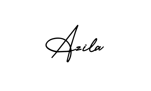 Make a beautiful signature design for name Azila. With this signature (AmerikaSignatureDemo-Regular) style, you can create a handwritten signature for free. Azila signature style 3 images and pictures png