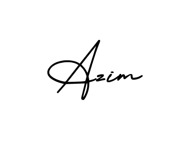 It looks lik you need a new signature style for name Azim. Design unique handwritten (AmerikaSignatureDemo-Regular) signature with our free signature maker in just a few clicks. Azim signature style 3 images and pictures png