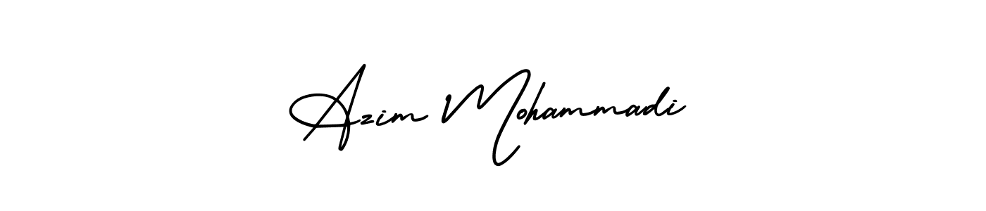 Make a beautiful signature design for name Azim Mohammadi. With this signature (AmerikaSignatureDemo-Regular) style, you can create a handwritten signature for free. Azim Mohammadi signature style 3 images and pictures png