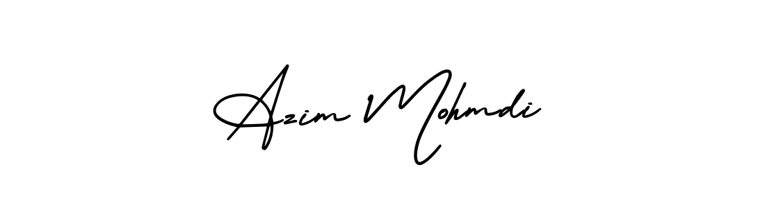 Make a beautiful signature design for name Azim Mohmdi. With this signature (AmerikaSignatureDemo-Regular) style, you can create a handwritten signature for free. Azim Mohmdi signature style 3 images and pictures png