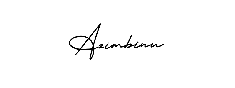 How to Draw Azimbinu signature style? AmerikaSignatureDemo-Regular is a latest design signature styles for name Azimbinu. Azimbinu signature style 3 images and pictures png