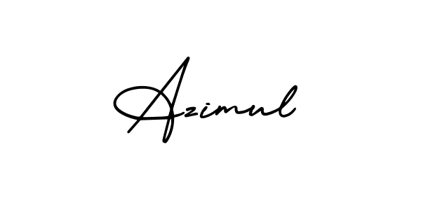 Make a beautiful signature design for name Azimul. With this signature (AmerikaSignatureDemo-Regular) style, you can create a handwritten signature for free. Azimul signature style 3 images and pictures png