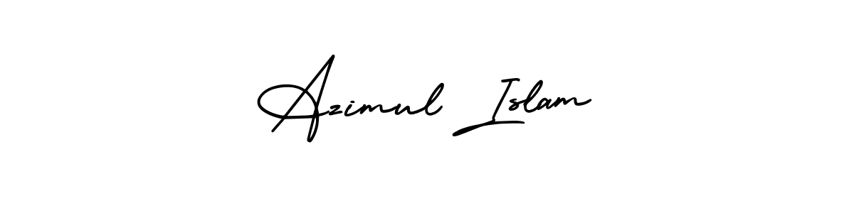 How to make Azimul Islam name signature. Use AmerikaSignatureDemo-Regular style for creating short signs online. This is the latest handwritten sign. Azimul Islam signature style 3 images and pictures png