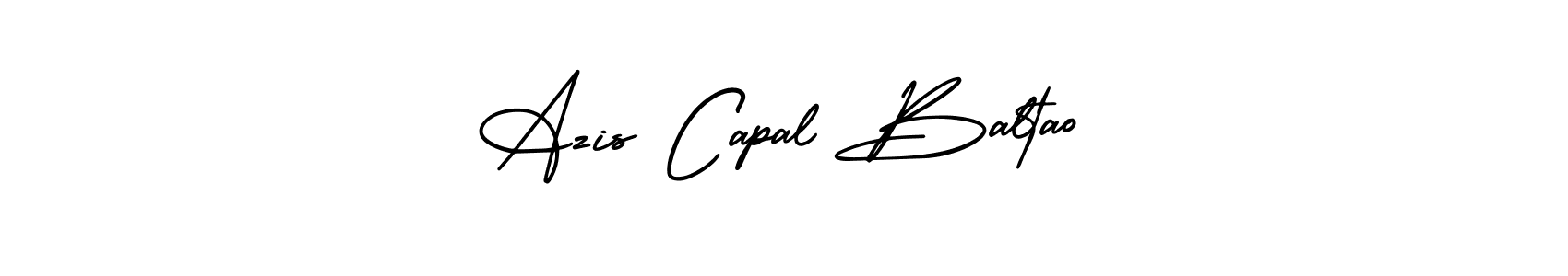 You can use this online signature creator to create a handwritten signature for the name Azis Capal Baltao. This is the best online autograph maker. Azis Capal Baltao signature style 3 images and pictures png