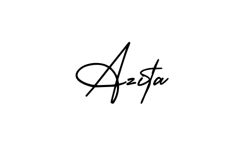 if you are searching for the best signature style for your name Azita. so please give up your signature search. here we have designed multiple signature styles  using AmerikaSignatureDemo-Regular. Azita signature style 3 images and pictures png